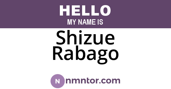 Shizue Rabago