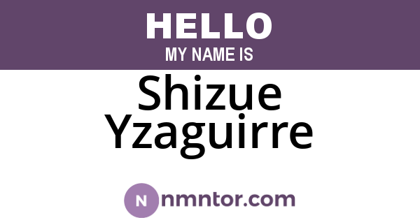 Shizue Yzaguirre