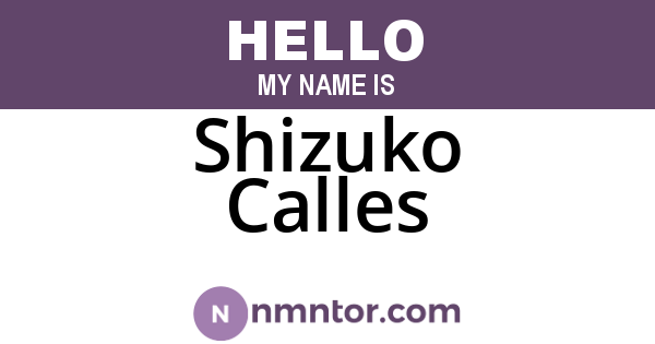 Shizuko Calles