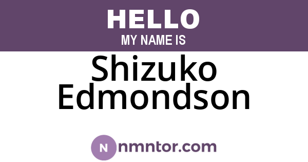 Shizuko Edmondson
