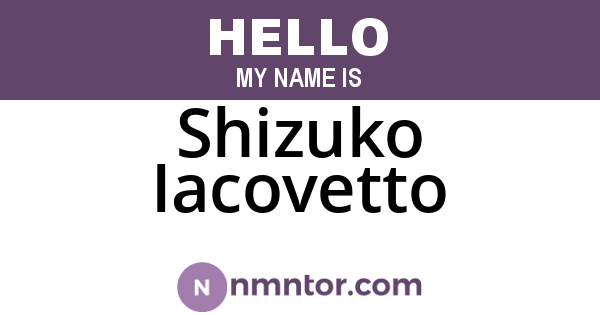 Shizuko Iacovetto