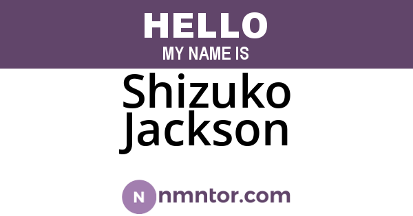 Shizuko Jackson