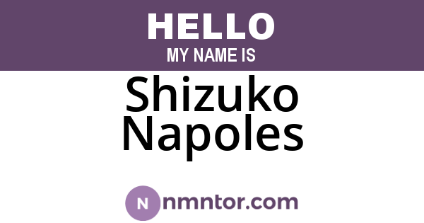 Shizuko Napoles