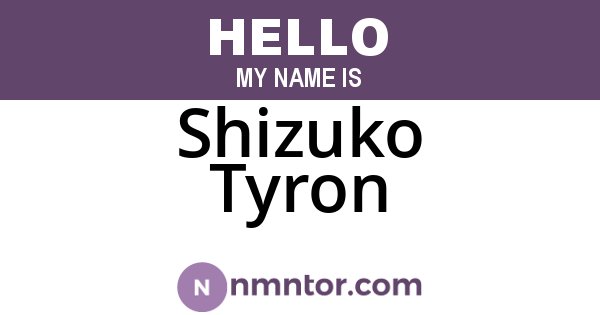 Shizuko Tyron