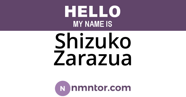 Shizuko Zarazua