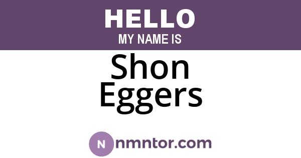 Shon Eggers