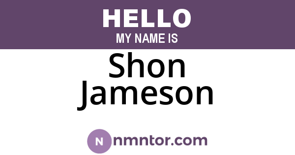 Shon Jameson