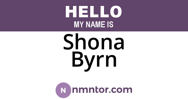 Shona Byrn