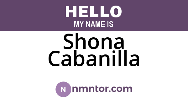 Shona Cabanilla