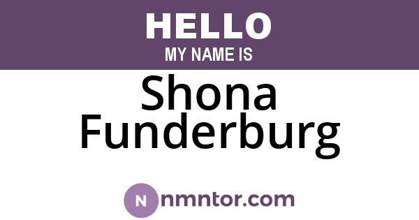 Shona Funderburg