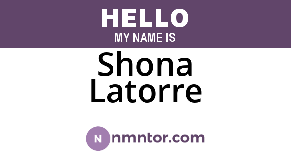 Shona Latorre