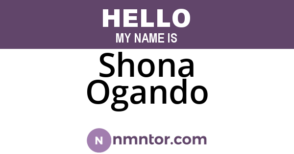 Shona Ogando