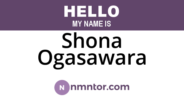 Shona Ogasawara