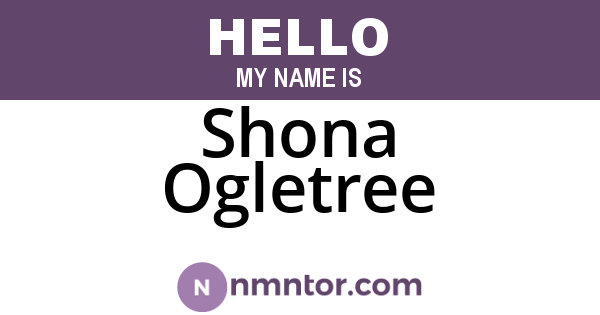 Shona Ogletree