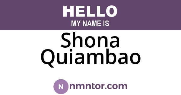 Shona Quiambao