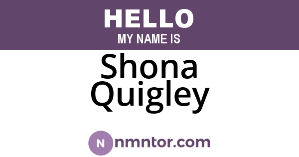 Shona Quigley