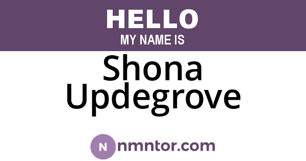 Shona Updegrove