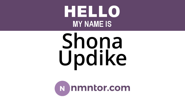 Shona Updike
