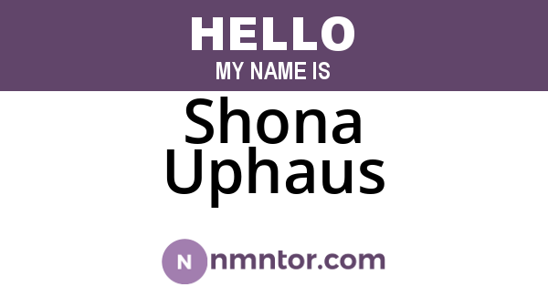 Shona Uphaus