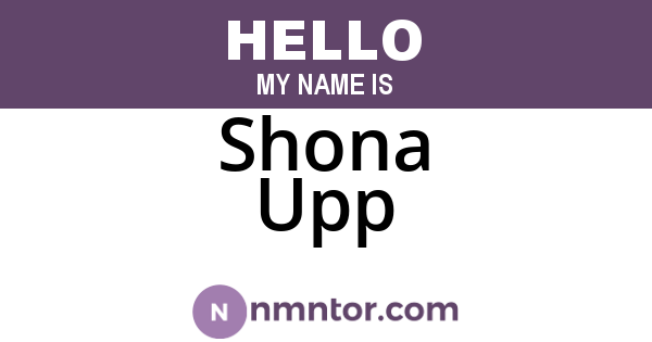Shona Upp