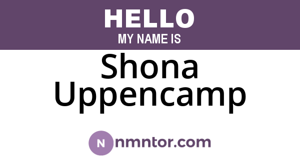 Shona Uppencamp