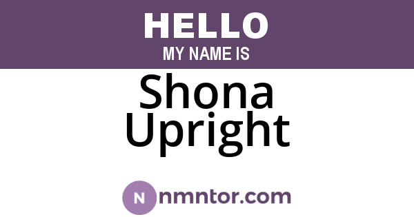 Shona Upright