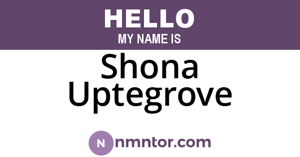 Shona Uptegrove