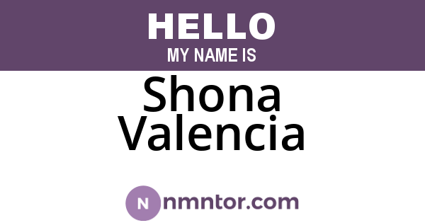 Shona Valencia