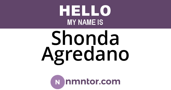 Shonda Agredano
