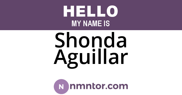 Shonda Aguillar