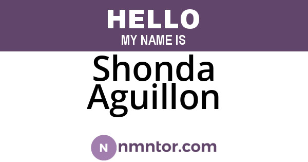 Shonda Aguillon