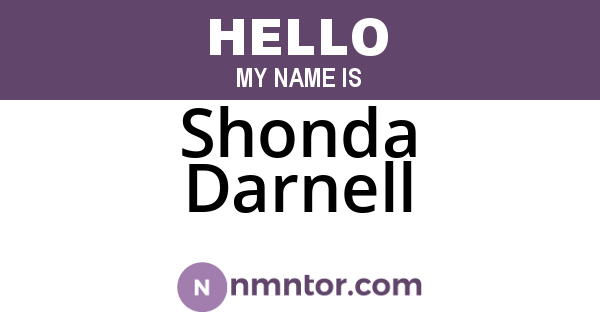 Shonda Darnell