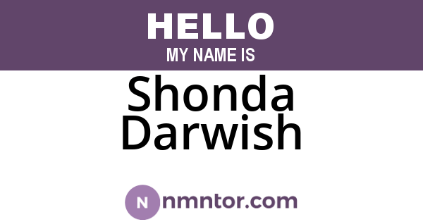 Shonda Darwish