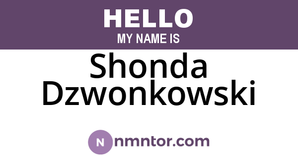 Shonda Dzwonkowski