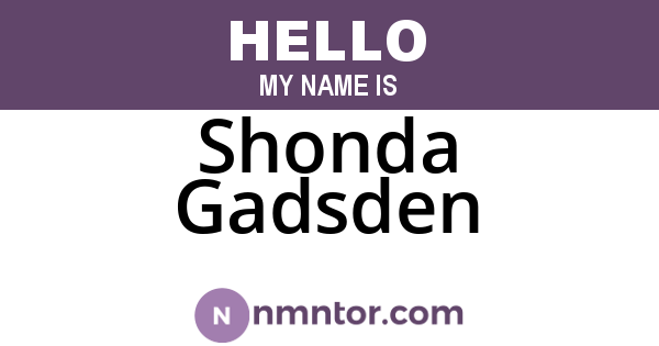 Shonda Gadsden