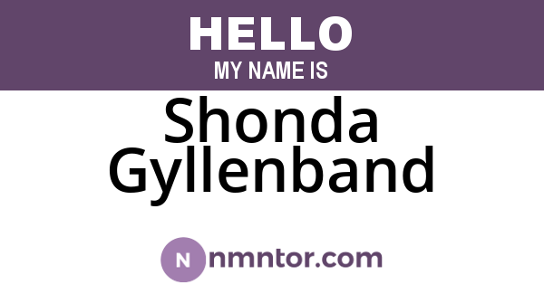 Shonda Gyllenband