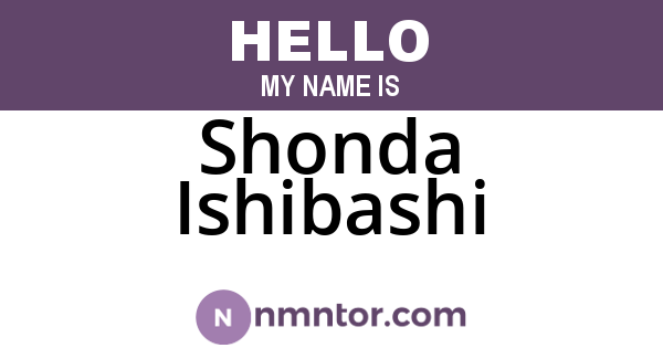 Shonda Ishibashi