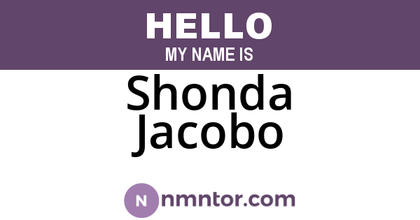 Shonda Jacobo