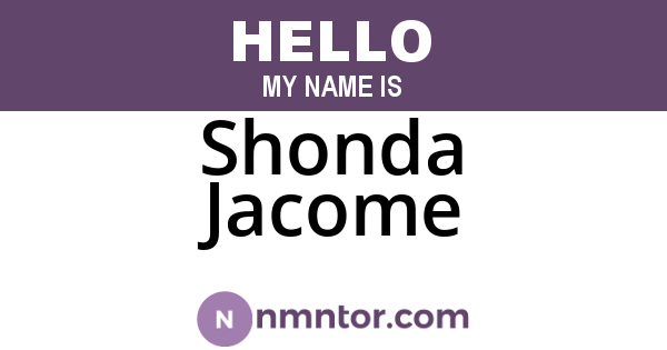 Shonda Jacome