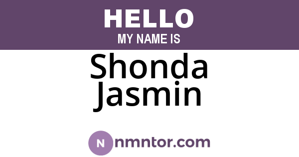 Shonda Jasmin