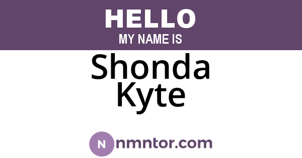 Shonda Kyte