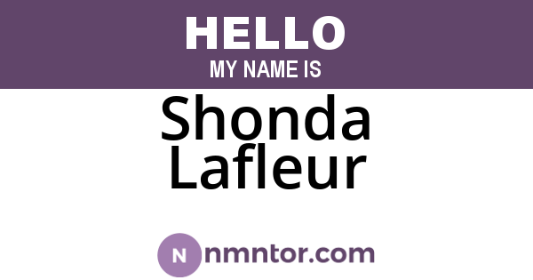 Shonda Lafleur