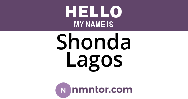 Shonda Lagos