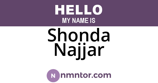 Shonda Najjar