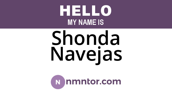 Shonda Navejas