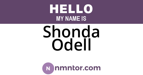 Shonda Odell