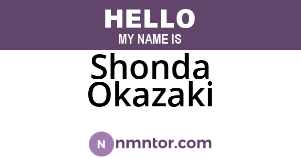 Shonda Okazaki
