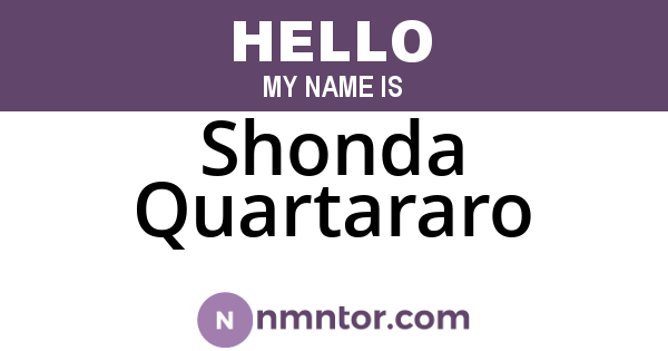 Shonda Quartararo