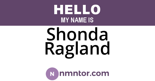 Shonda Ragland
