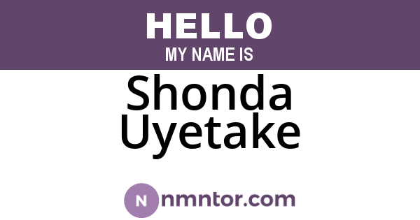 Shonda Uyetake